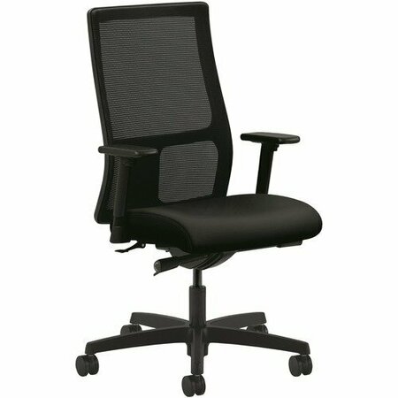 THE HON CO Task Chair, Mesh Back, 27-1/2inx39-1/2inx46in, Polyurethane BK HONIW103UR10